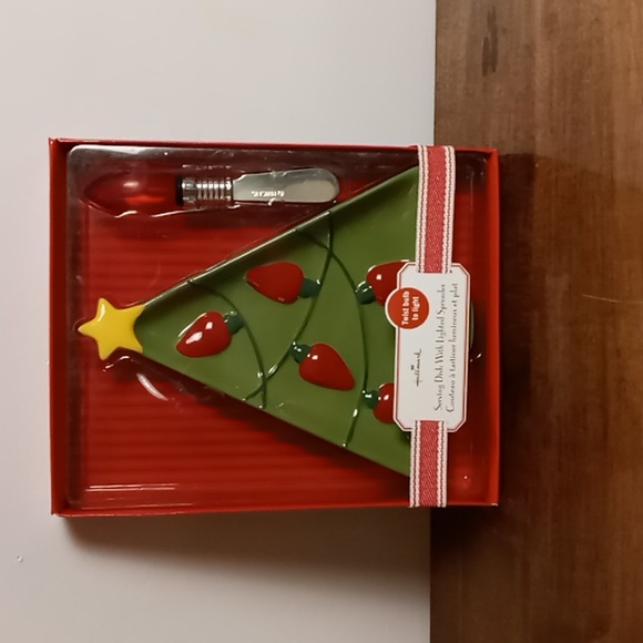 Hallmark Vintage Serving Dish w Lighted Spreader NIB - Picture 1 of 4